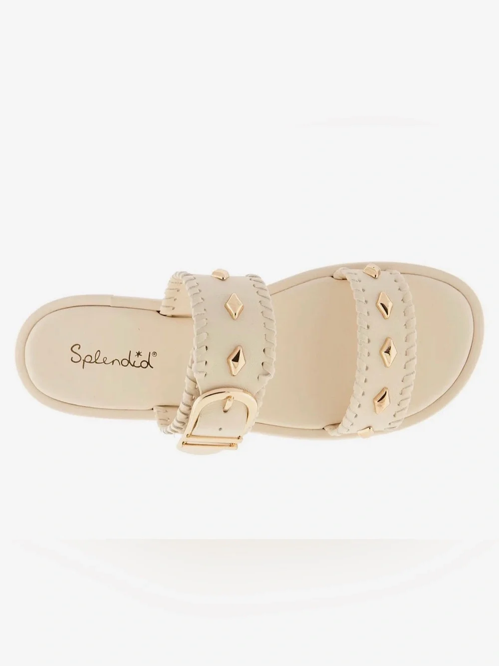 New in Box! Splendid Felix Beige Studded Slide Sandal